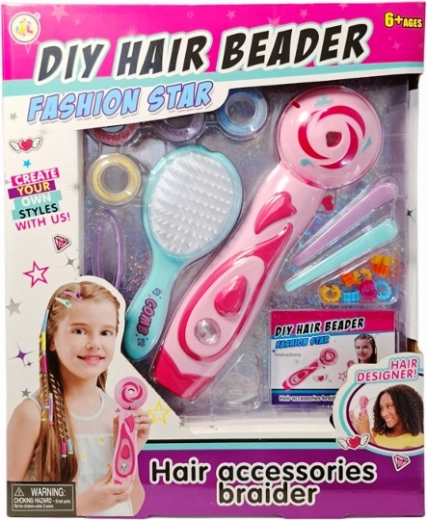 Set creativo para trenzar cuentas en el cabello