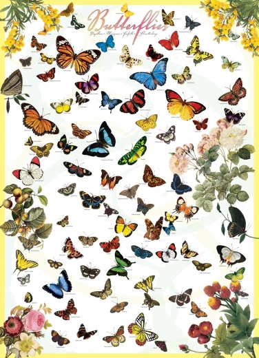 Puzzle de Mariposas 1000 piezas