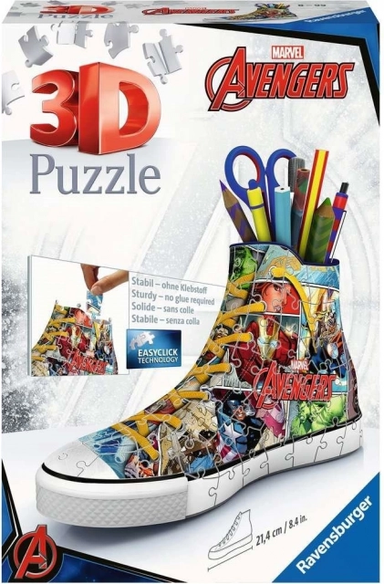 Rompecabezas 3D zapatilla Avengers - 112 piezas