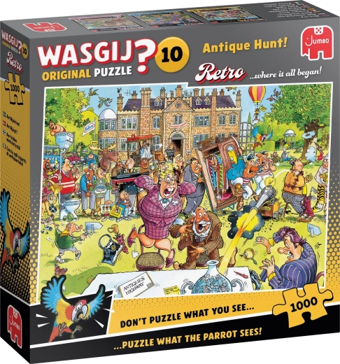 Jumbo Wasgij Retro Original 10: ¡Caza de antigüedades! puzzle de 1000 piezas