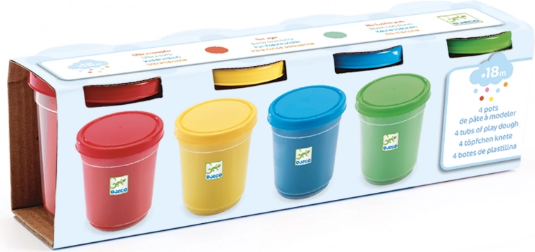 Plastilina de colores DJECO 4 colores
