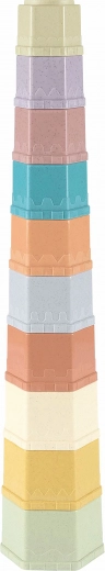 Vasos apilables hexagonales