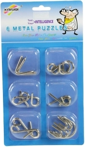 Rompecabezas de metal – set de 6 piezas