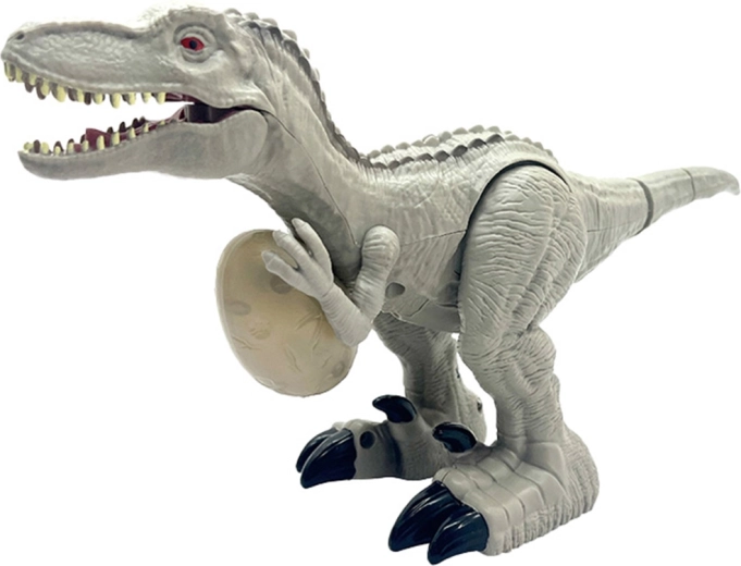 Dinosaurio Velociraptor de 30 cm con luz y sonido