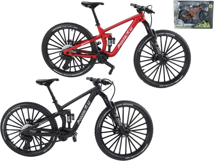 Modelo metálico de bicicleta de montaña 20,5 cm