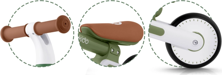 Sillín ajustable 25–28 cm: crece con el niño