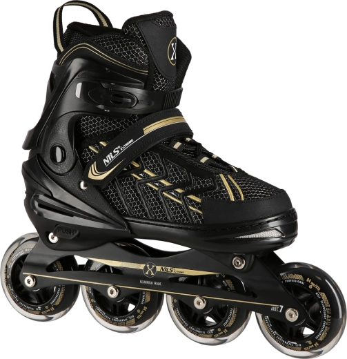 Patines en línea NILS Extreme – Negro-dorado (código 691222-1)