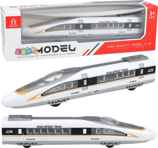 Tren de alta velocidad con luces, sonidos y puertas que se abren