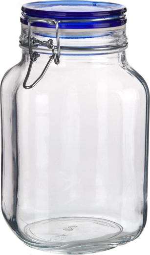 Tarro de vidrio hermético 2000 ml FIDO Blue con cierre de clip