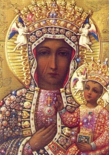 Norimpex pintura de diamantes Madre de Dios de Częstochowa 30 × 40 cm