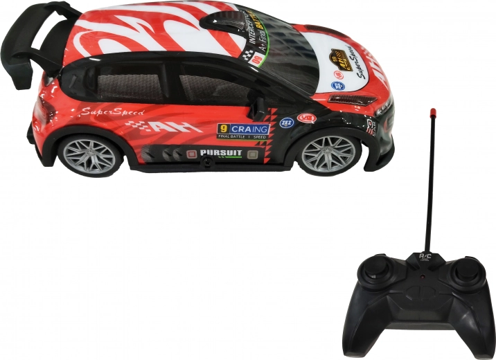 Coche RC luminoso con control remoto 18,5 cm