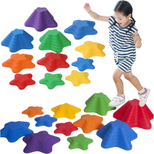 Camino sensorial Piedras de colores 3 tamaños