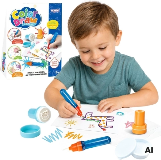 Set mágico de pintura y sellos Woopie