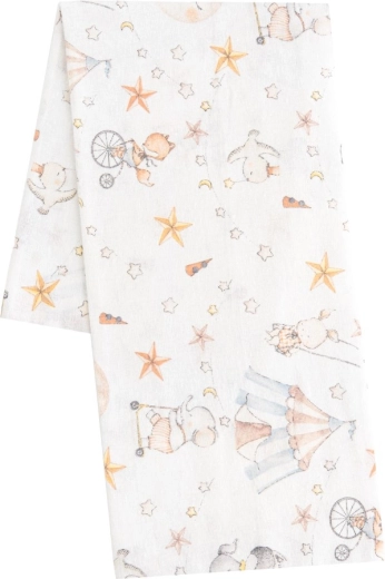 Pañal infantil de franela con estampado New Baby Circus