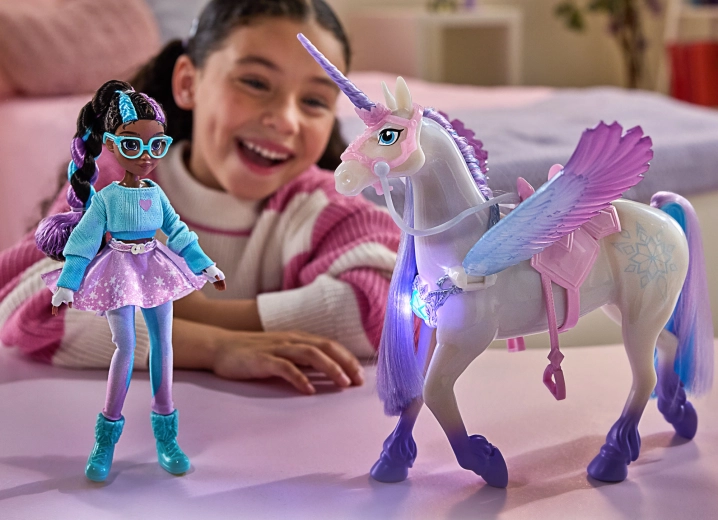 Unicornio interactivo Glacier con luces y sonidos