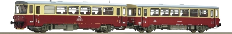 Coche motor diésel Roco 810 491-1 con coche remolque ZSSK H0