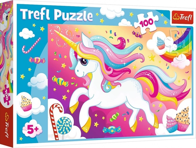 Puzzle de 100 piezas Hermoso Unicornio Trefl