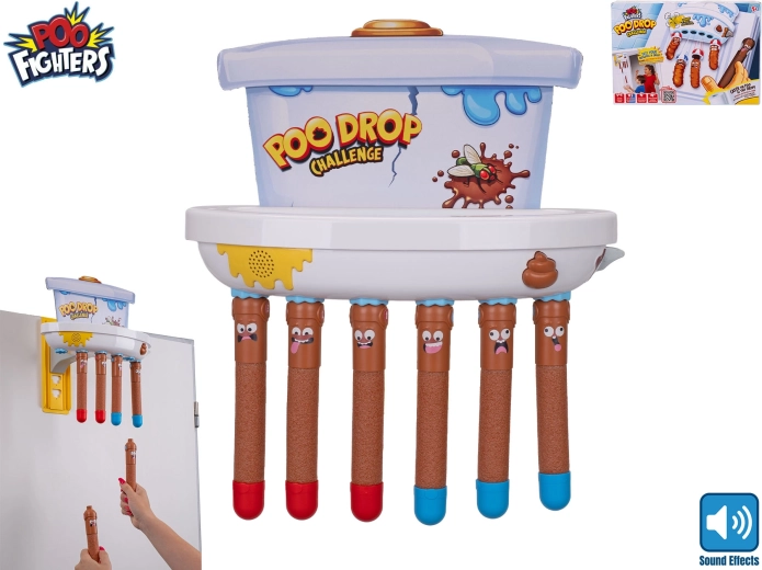 Poo Fighters, juego para atrapar una caca que cae con sonido