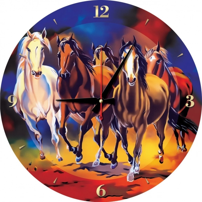 Puzzle reloj Caballos 570 piezas con marco