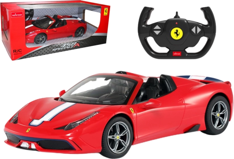 Coche RC Rastar 1:14 Ferrari LaFerrari Aperta descapotable rojo
