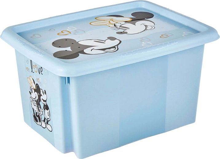 Caja de almacenamiento con tapa Mickey 15 l