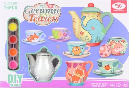 Set de té para pintar para niños