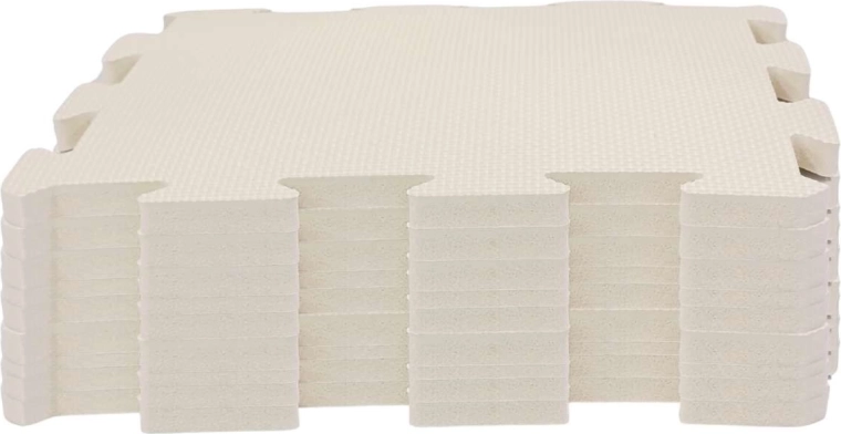Nido.nido alfombra de juego de espuma tipo puzzle de 9 piezas ivory white