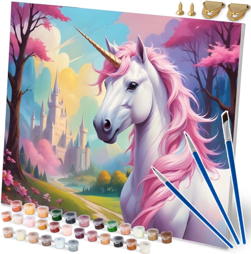 Pintura por números 40 × 50 cm Massido Unicornio