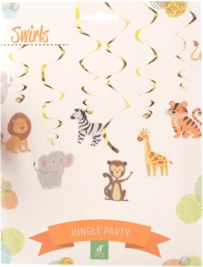 Guirnalda Jungle – decoración de fiesta tropical (8 uds)