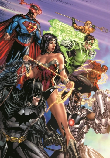 Puzle de 1000 piezas Compact DC Comics Liga de la Justicia (Justice League)
