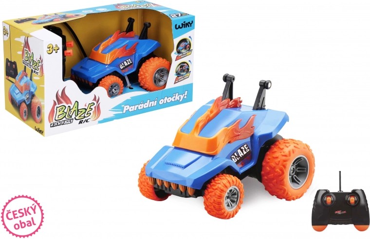 Pequeño coche RC Blaze con control remoto 11,5 cm