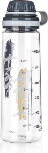 Botella para beber de Tritan 750 ml Free Mind, transparente