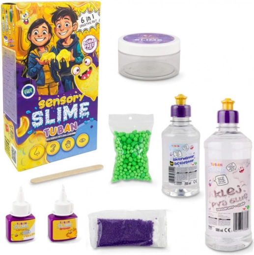 Set creativo de slime Tuban para juegos sensoriales 6 en 1