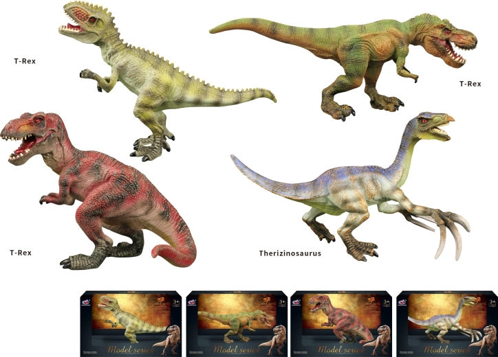 Mundo de dinosaurios – set de figuras de dinosaurios, 4 tipos