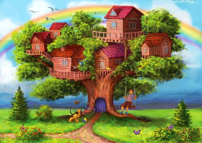 Puzzle Casas en los árboles 1000 piezas