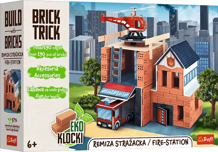 Set de construcción BRICK TRICK parque de bomberos XL