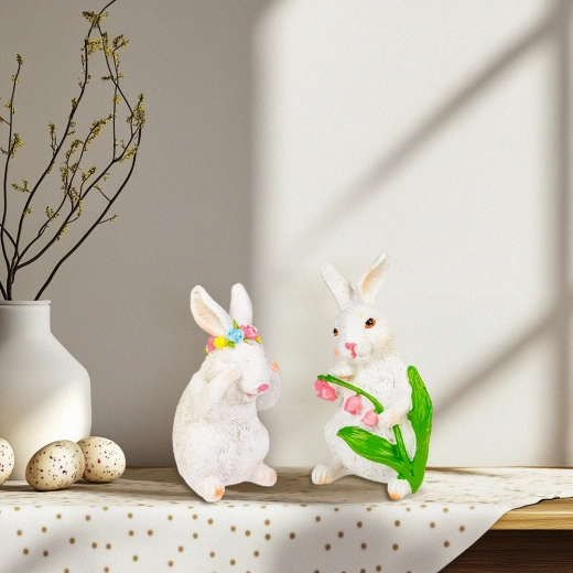 Decoración de Pascua con conejito - 1 unidad
