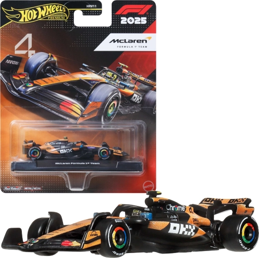 Hot Wheels Premium Fórmula 1 2025 McLaren F1 Lando Norris #4