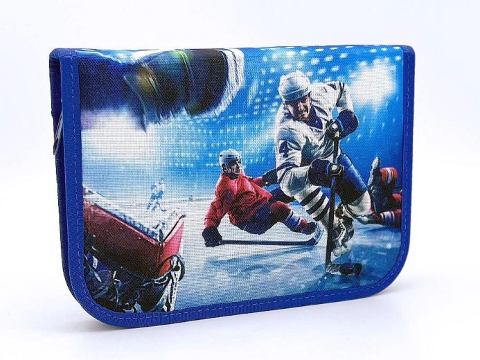 Estuche escolar Concorde de hockey sobre hielo, azul