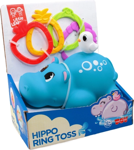 Juego infantil de lanzamiento de aros con hipopótamo HAP-P-KID