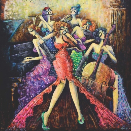 Anatolian puzzle cuadrado Orquesta femenina 1024 piezas