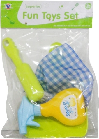 Set infantil de limpieza en bolsa transparente