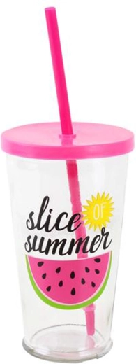 Vaso con pajita Toro Fruta 450 ml