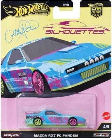 Modelo premium Hot Wheels Mazda RX-7 FC Pandem a escala 1:64