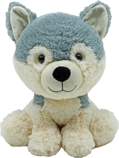 Perro husky de peluche 30 cm – un compañero ecológico para bebés
