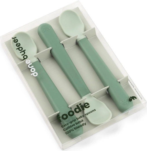 Done by Deer cucharitas infantiles Easy-grip Foodie azules 3 uds