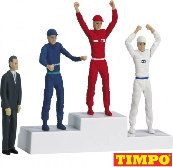 Figuras del podio para circuito de coches a escala 1:32