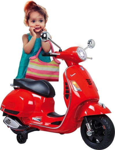 Jamara moto eléctrica infantil Vespa GTS 125 roja 12 V
