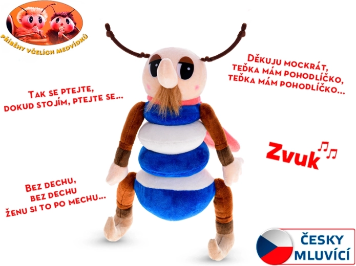 Peluche Kvapník de Historias de ositos abeja 32 cm con sonido