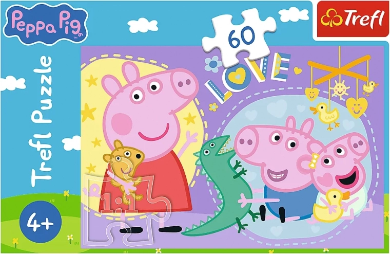 Puzle de 60 piezas Cerdito feliz – Peppa Pig